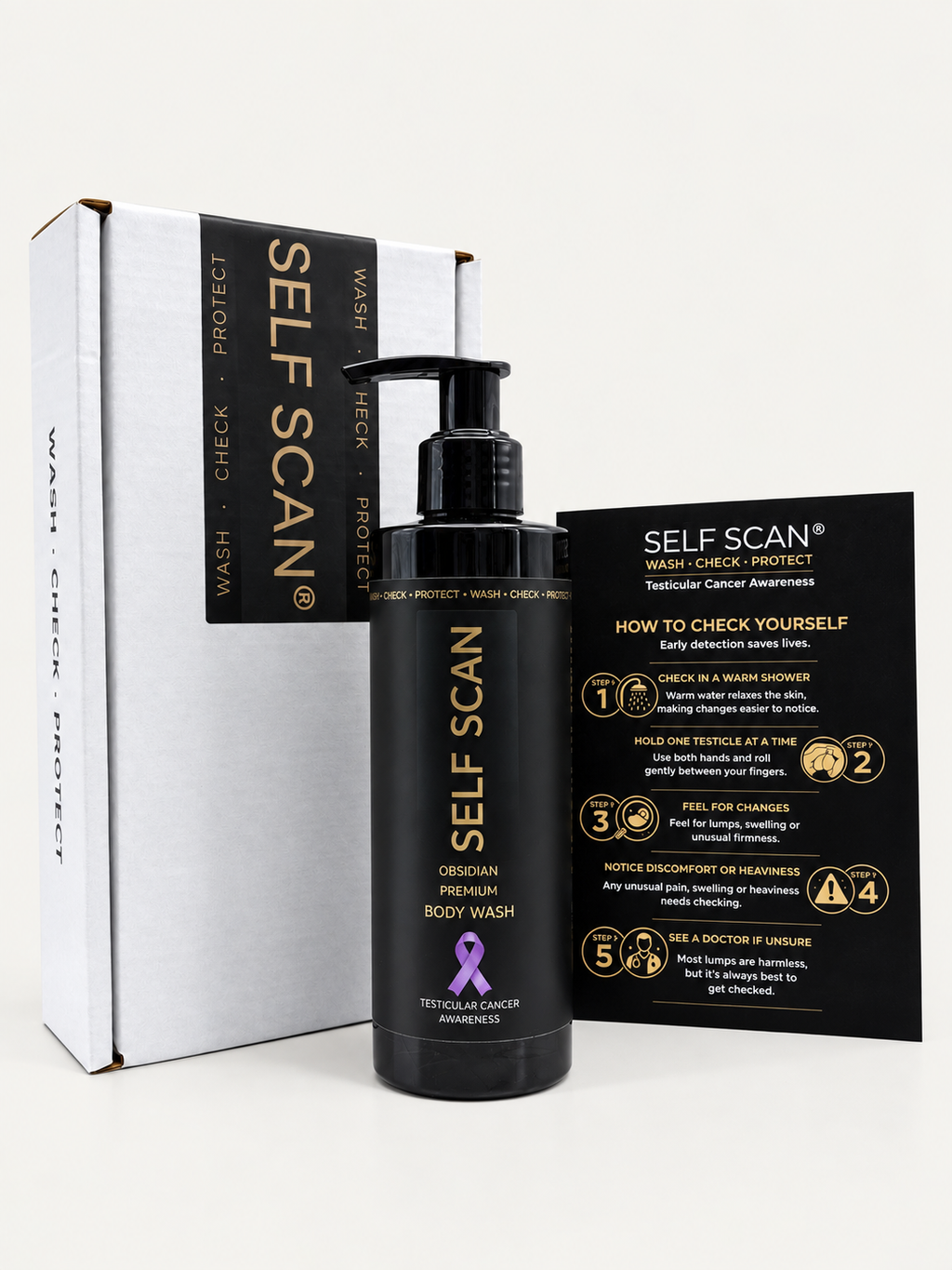 Self Scan Premium body wash 250ml OBSIDIAN BLACK