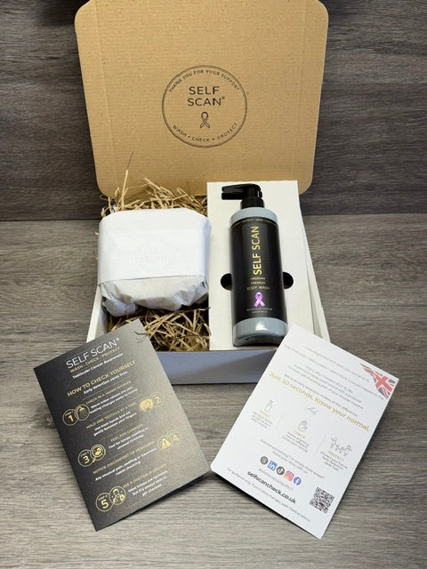 Self Scan premium body wash 250ml OBSIDIAN GREY+ Luxury Honeycomb Style Sponge