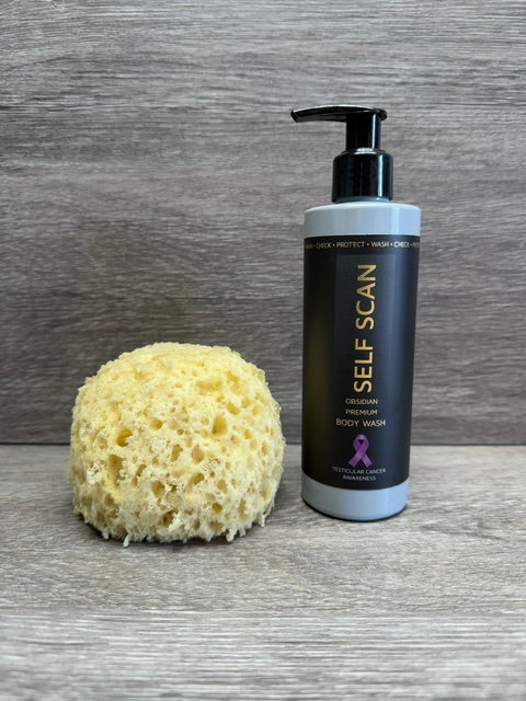 Self Scan premium body wash 250ml OBSIDIAN GREY+ Luxury Honeycomb Style Sponge